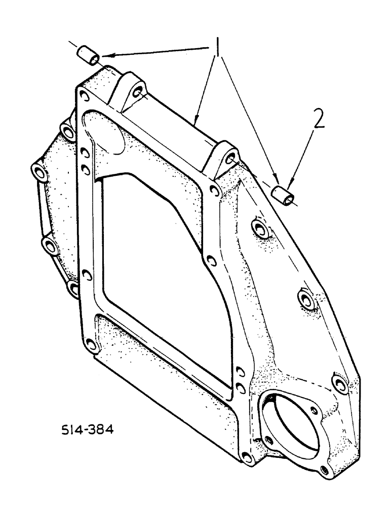 Схема запчастей Case IH HYDRO 84 - (12-083) - ENGINE MOUNTING Power