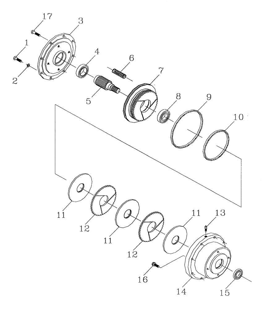 Схема запчастей Case IH 7700 - (A09[09]) - FAIL SAFE BRAKE Mainframe & Functioning Components