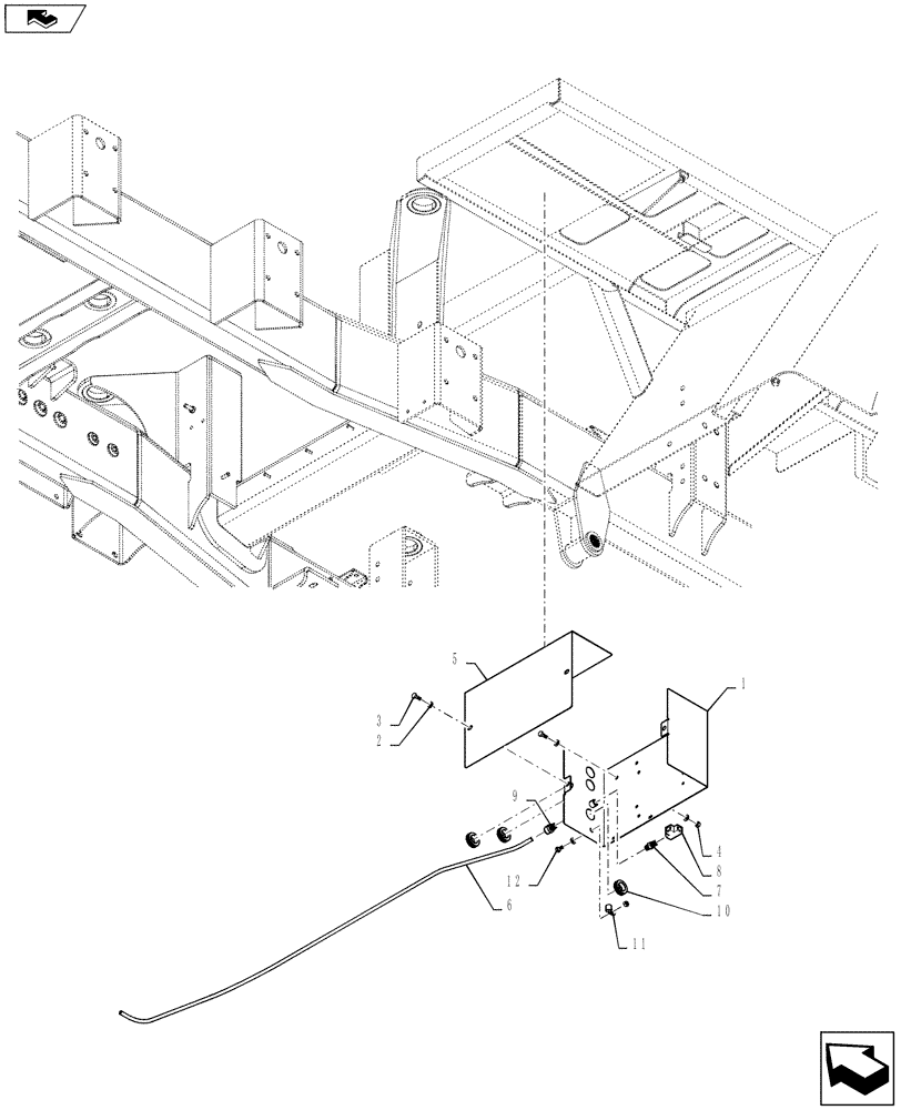 Схема запчастей Case IH TITAN 4530 - (36.100.07) - AIR VALVE SUPPLY BOX (36) - PNEUMATIC SYSTEM