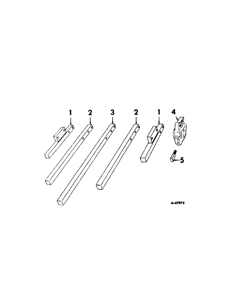 Схема запчастей Case IH INTERNATIONAL - (A-04[A]) - REAR SECTIONS, TOOL BAR 