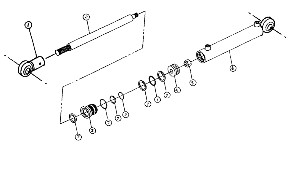 Схема запчастей Case IH TYLER - (06-003) - HYDRAULIC CYLINDER (60 AND 75 BOOM) - BOOM INNER FOLD Cylinders