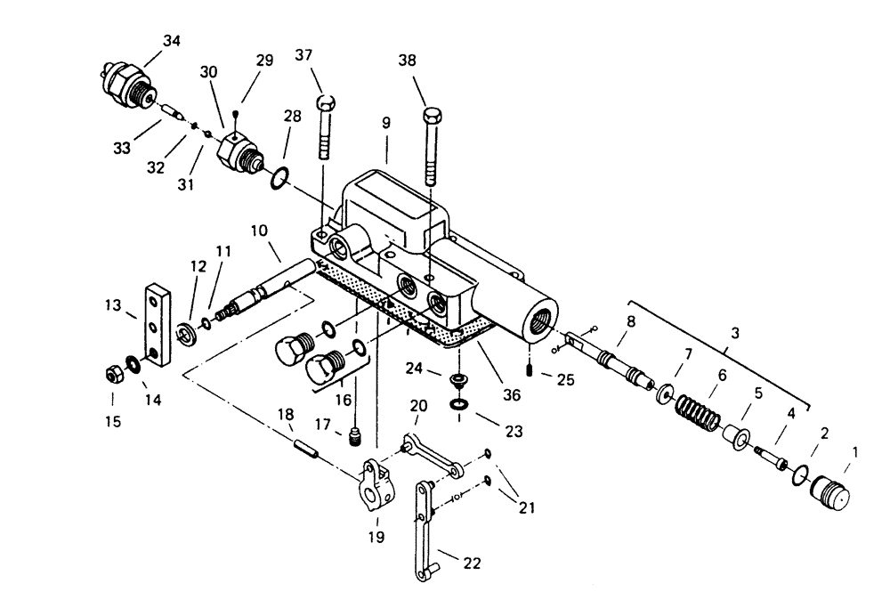 Схема запчастей Case IH 7700 - (B04.02[01]) - Hydraulic Transmission Control (35) - HYDRAULIC SYSTEMS