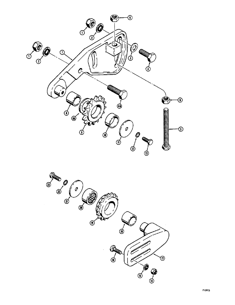 Схема запчастей Case IH 1530 - (048) - CHAIN TIGHTENERS (06) - POWER TRAIN