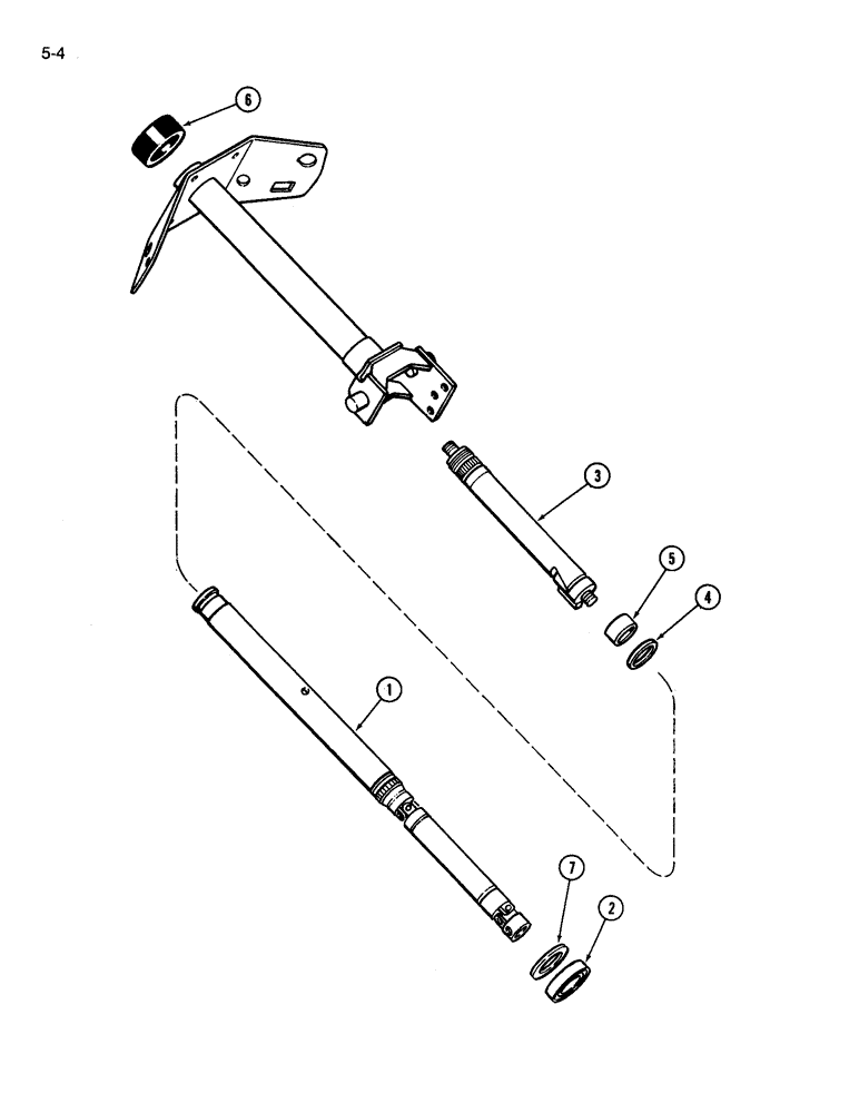 Схема запчастей Case IH 3594 - (5-004) - STEERING COLUMN (05) - STEERING