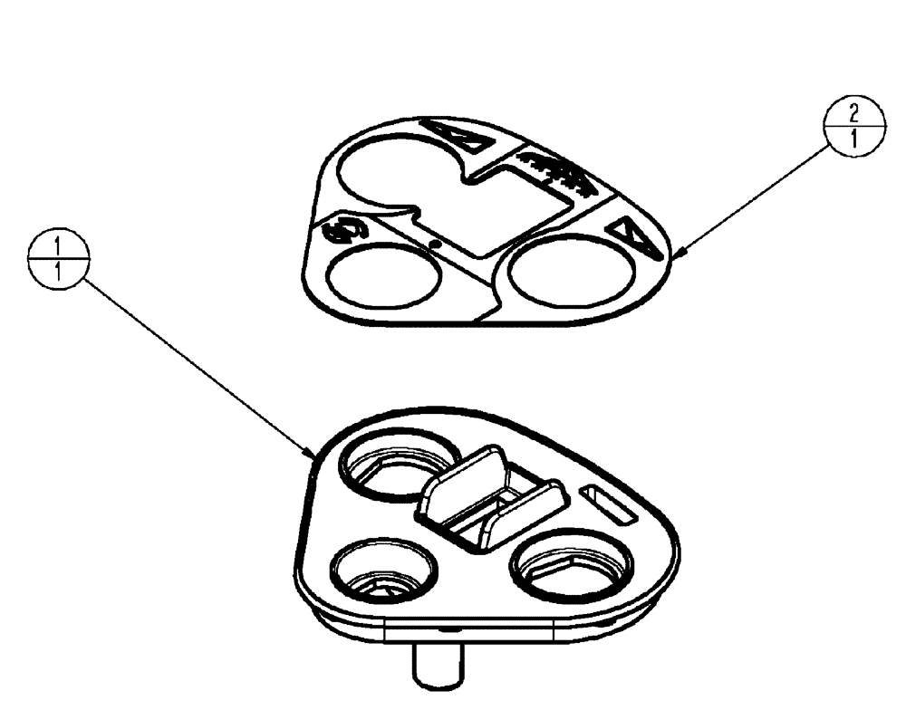 Схема запчастей Case IH FLX4010 - (01-055) - PLATE ASSEMBLY, PROP CONTROL (10) - CAB