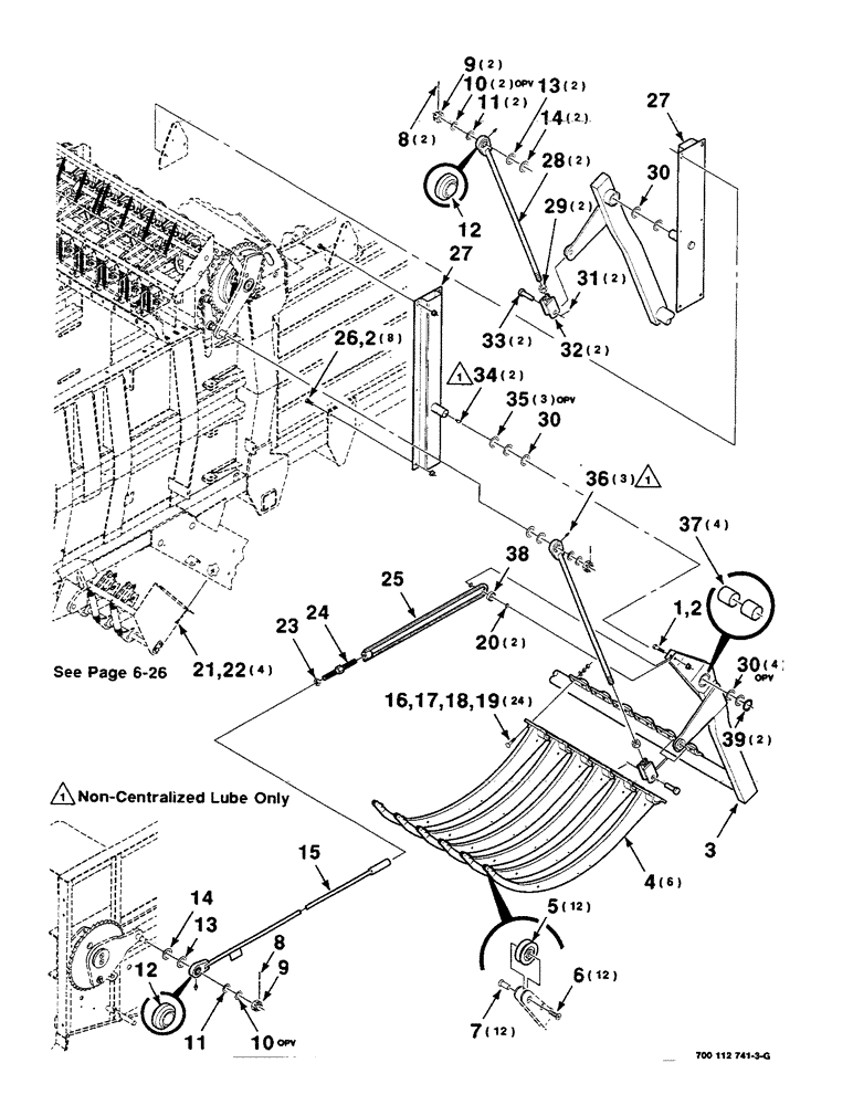 Схема запчастей Case IH 8590 - (06-02) - NEEDLE ASSEMBLY (14) - BALE CHAMBER