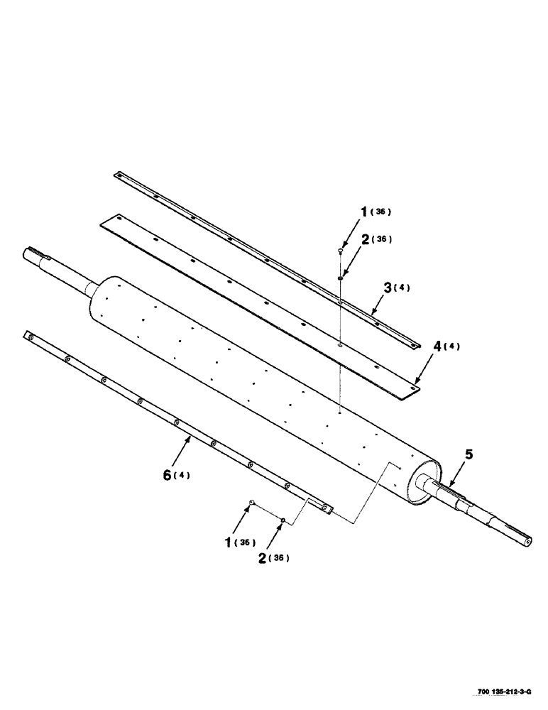 Схема запчастей Case IH RS551 - (6-04) - ROLLER ASSEMBLY, FLAP (14) - BALE CHAMBER