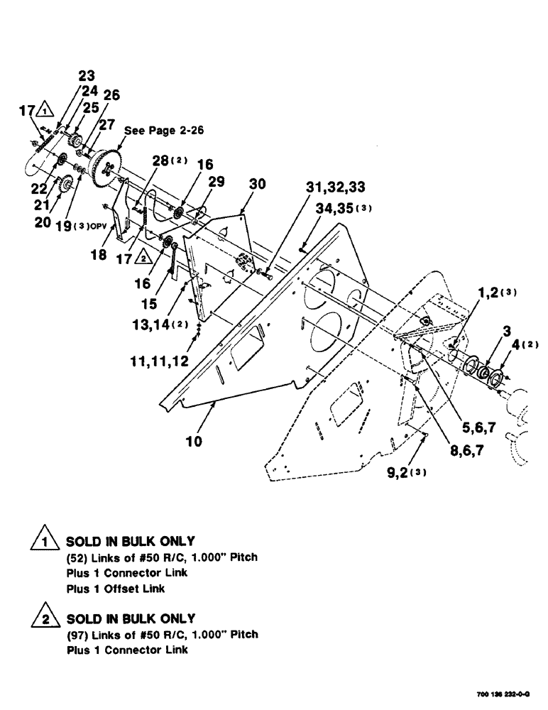 Схема запчастей Case IH SC414 - (2-24) - AUGER DRIVE ASSEMBLY (RIGHT) (09) - CHASSIS