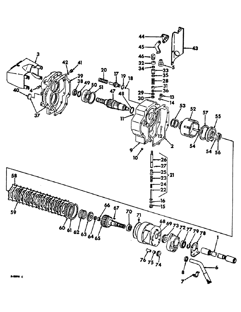 Схема запчастей Case IH 2756 - (B-24) - POWER TRAIN, INDEPENDENT POWER TAKE-OFF, SINGLE SPEED (03) - POWER TRAIN