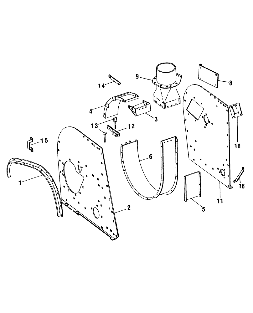 Схема запчастей Case IH FH100 - (013) - CUTTERHEAD HOUSING (64) - CHOPPING