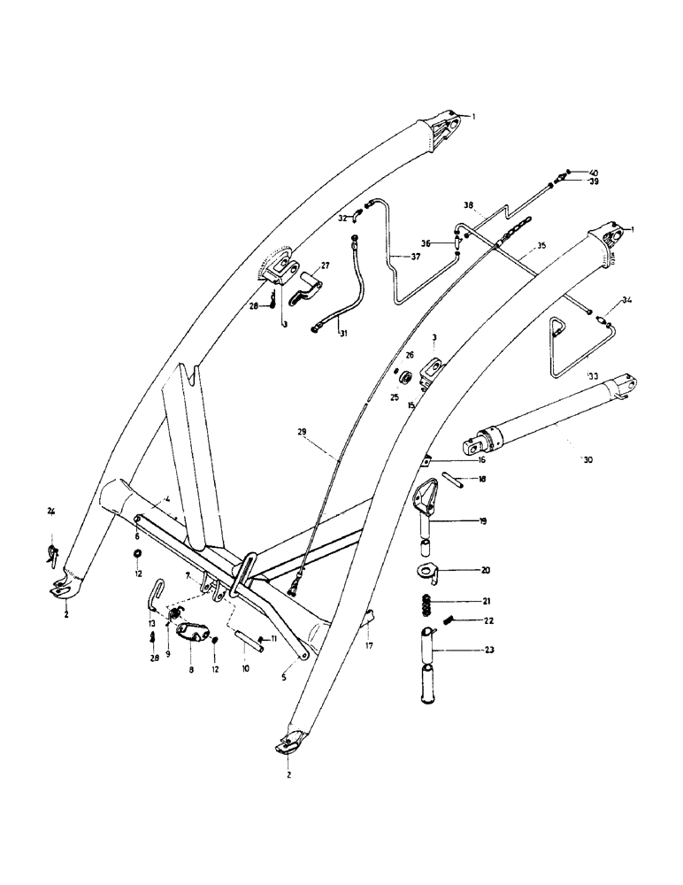 Схема запчастей Case IH 553 - (326) - FRONT LOADER (09) - CHASSIS