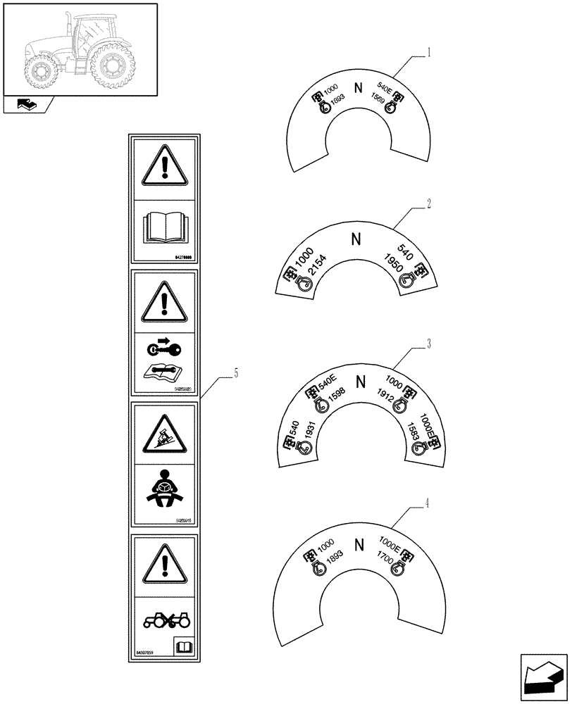 Схема запчастей Case IH PUMA 195 - (1.98.0[03]) - DECALS (13) - DECALS