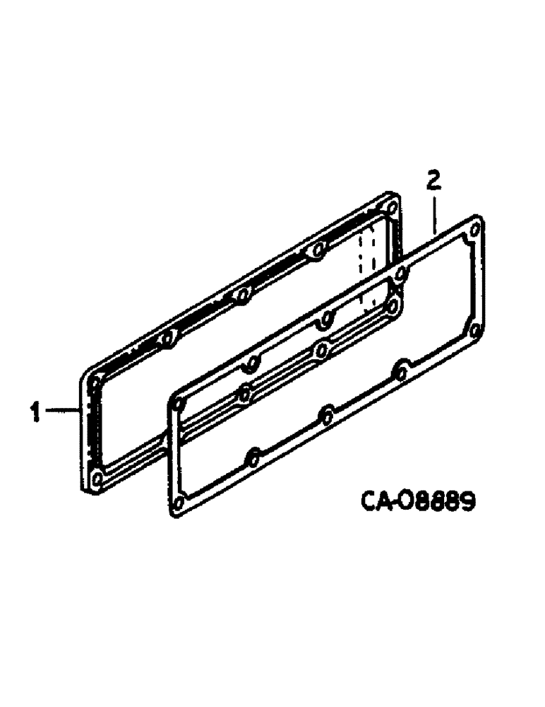 Схема запчастей Case IH 684 - (12-25) - POWER, CRANKCASE SIDE COVER, TRACTORS WITH VALVE COVER BREATHER Power