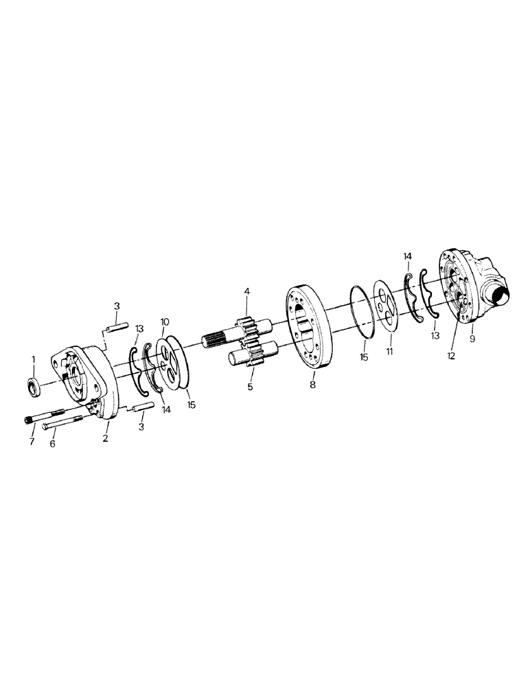 Схема запчастей Case IH KM-280 - (08-11) - HYDRAULIC PUMP ASSEMBLY, CUMMINS 855 ENGINE, EARLY STYLE, BSN 3283 (07) - HYDRAULICS