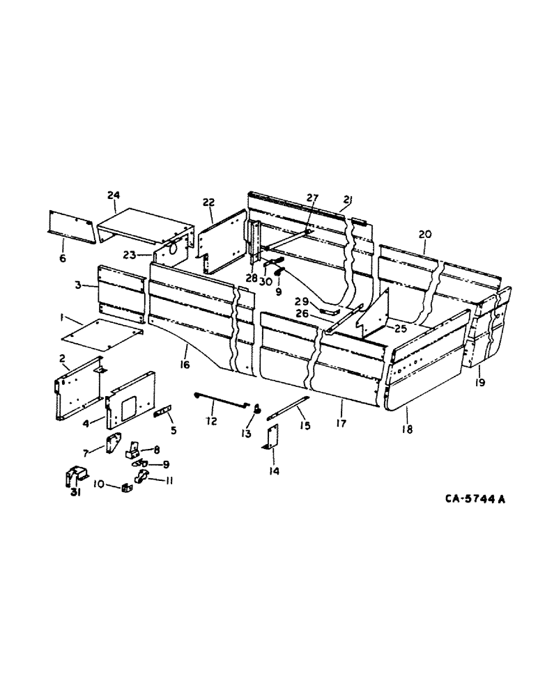 Схема запчастей Case IH 1480 - (20-06) - SEPARATOR, SHIELDS AND TRIM Separation