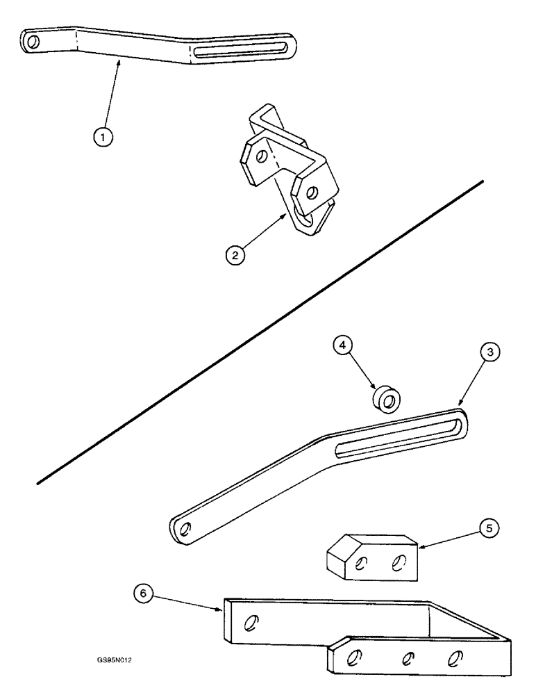 Схема запчастей Case IH D-282 - (2-106) - ALTERNATOR-GENERATOR MOUNTING BRACKET, 615 COMBINES, 706 TRACTORS 