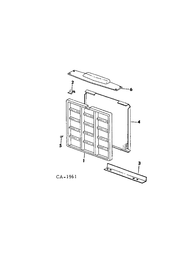 Схема запчастей Case IH 1568 - (06-05) - COOLING, RADIATOR SCREEN AND GRILLE Cooling