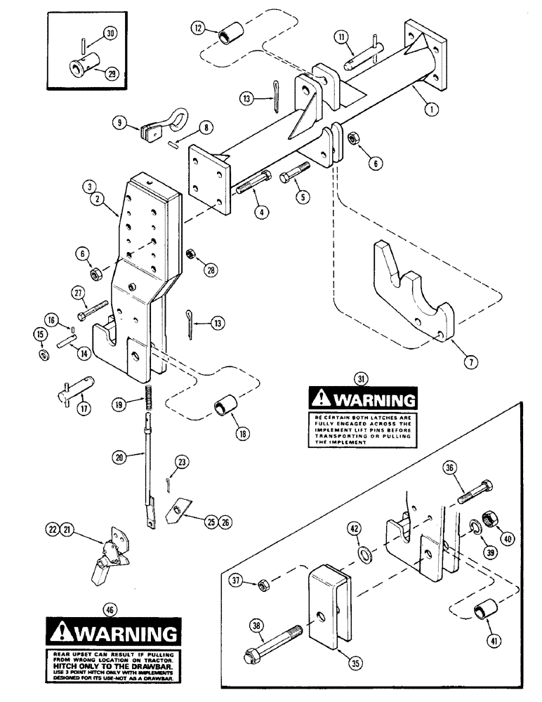 Схема запчастей Case IH 1370 - (372) - QUICK HITCH COUPLER (09) - CHASSIS/ATTACHMENTS