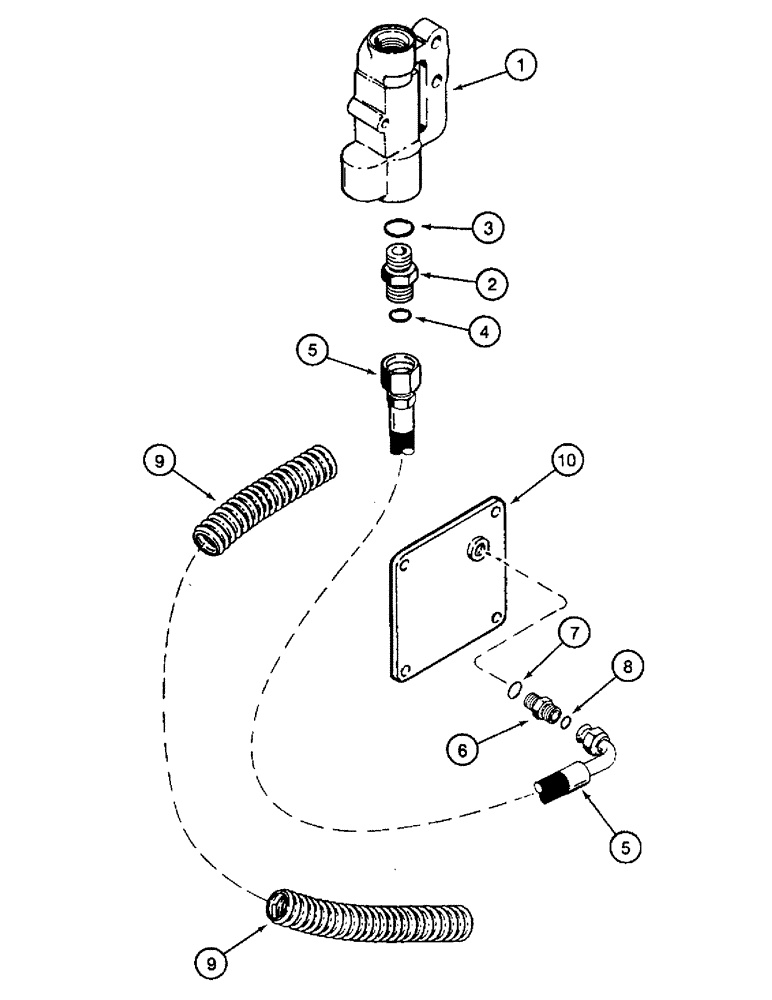 Схема запчастей Case IH 8950 - (8-046) - REMOTE HYDRAULIC BLEED LINE (08) - HYDRAULICS