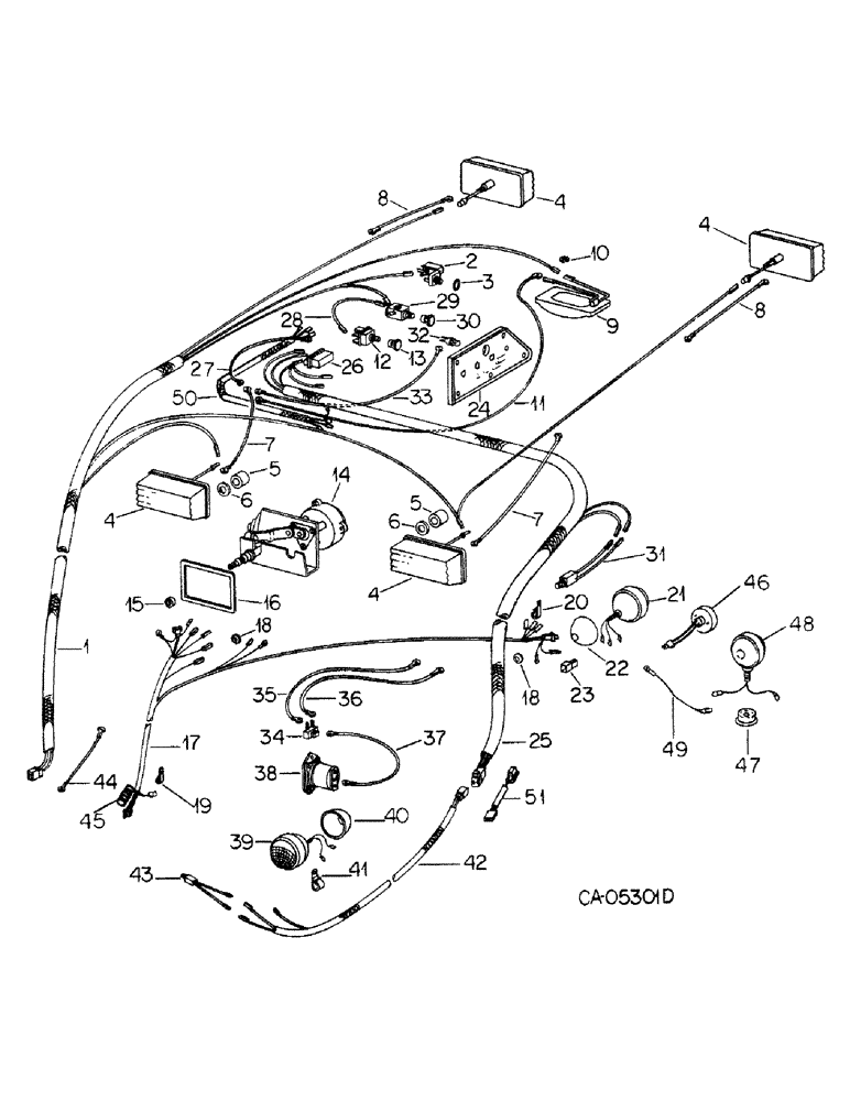 Схема запчастей Case IH 1586 - (08-17) - ELECTRICAL, TRACTOR CAB WIRING (06) - ELECTRICAL