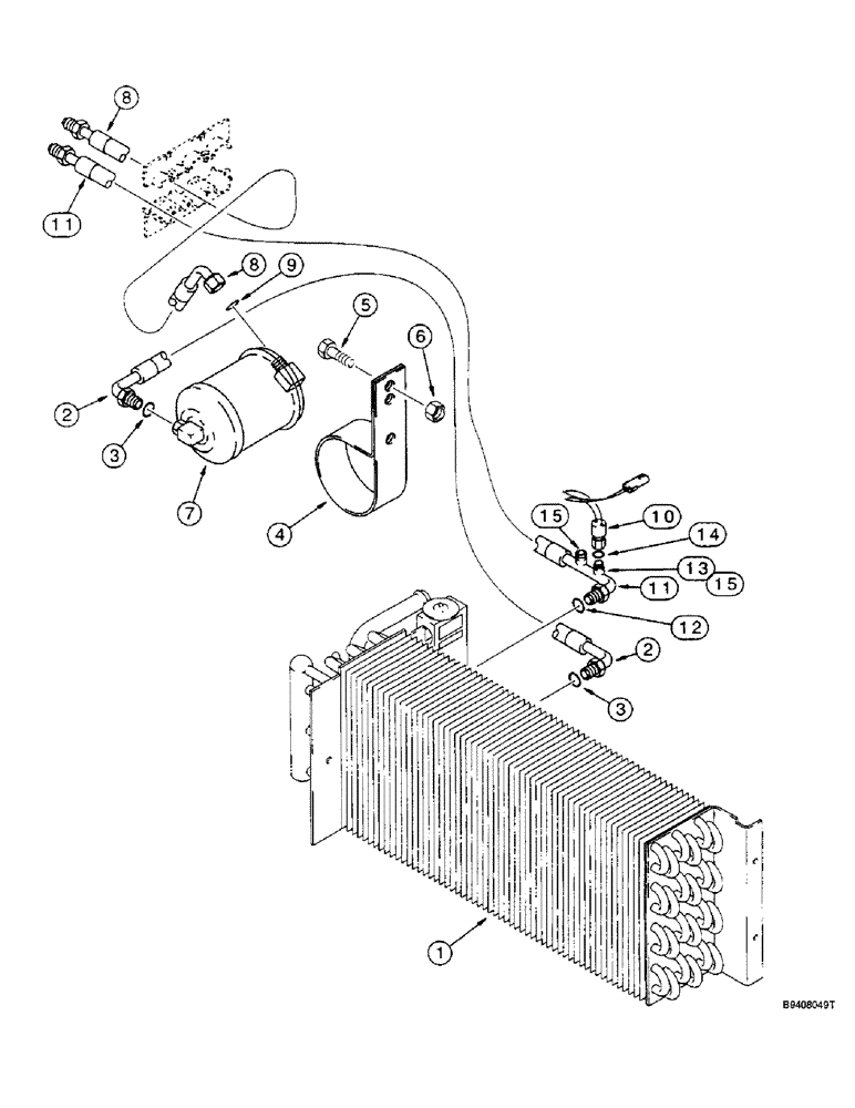 Схема запчастей Case IH 2166 - (9G-48) - HEATING & AIR CONDITIONING SYSTEM, RECEIVER-DRIER SYSTEM (10) - CAB & AIR CONDITIONING