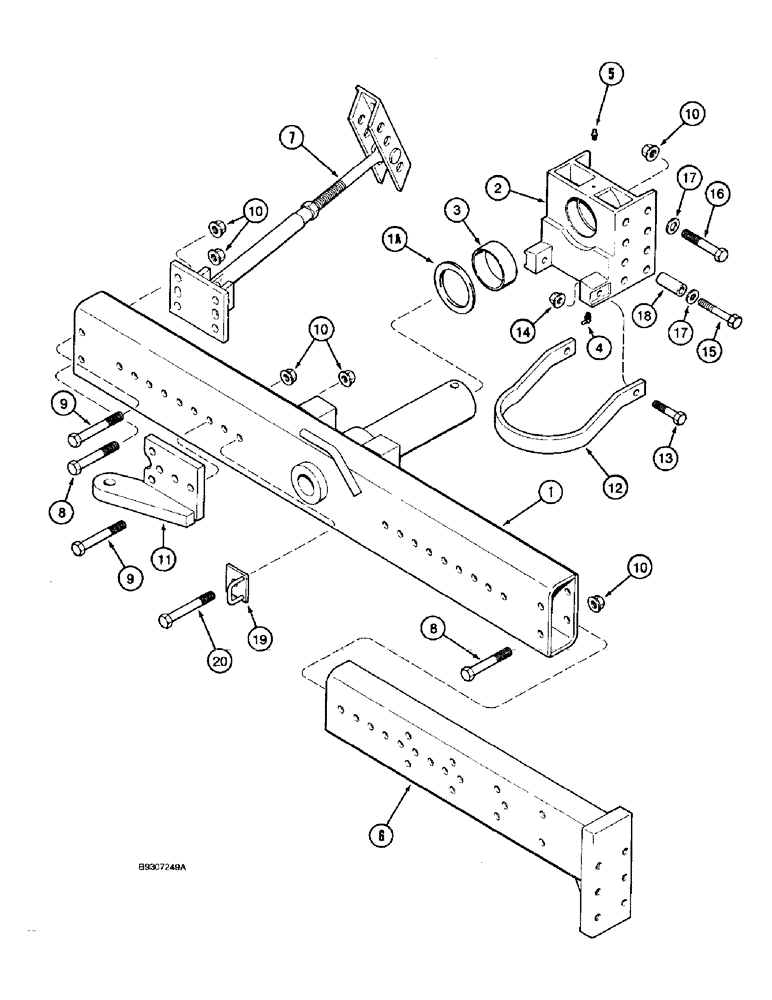 Схема запчастей Case IH 1688 - (5-34) - STEERING AXLE AND EXTENSIONS, POWER GUIDE AXLE (04) - STEERING