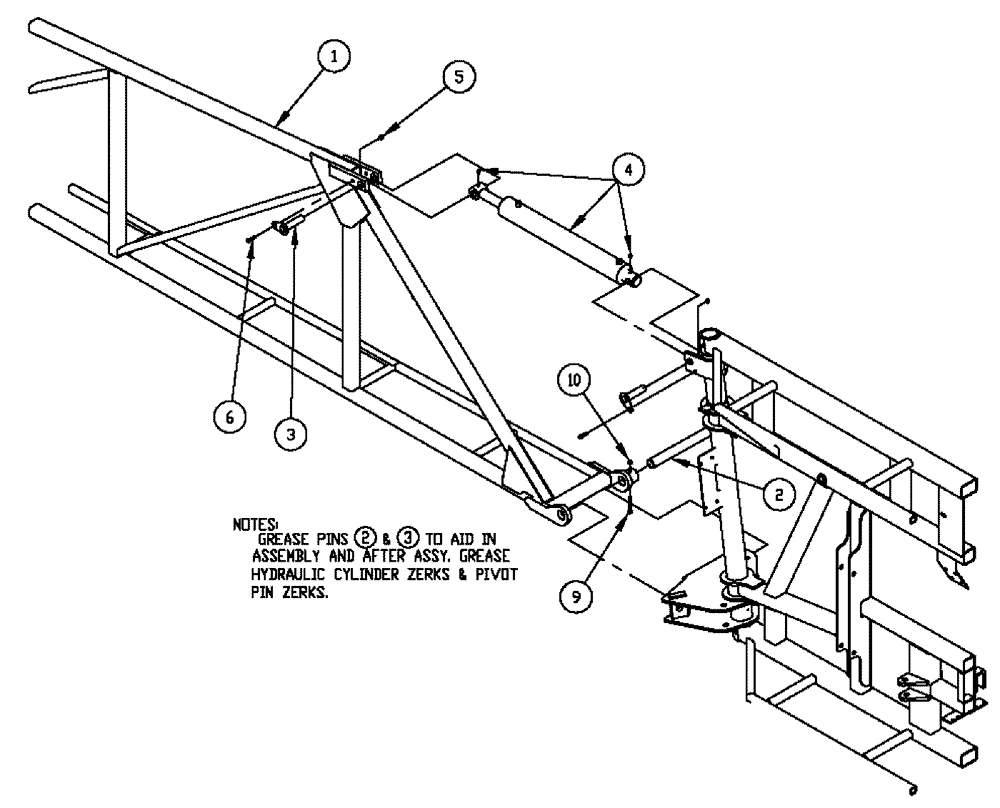 Схема запчастей Case IH SPX3320 - (08-010) - WING, LEFT GROUP, 60’ BOOM (09) - BOOMS