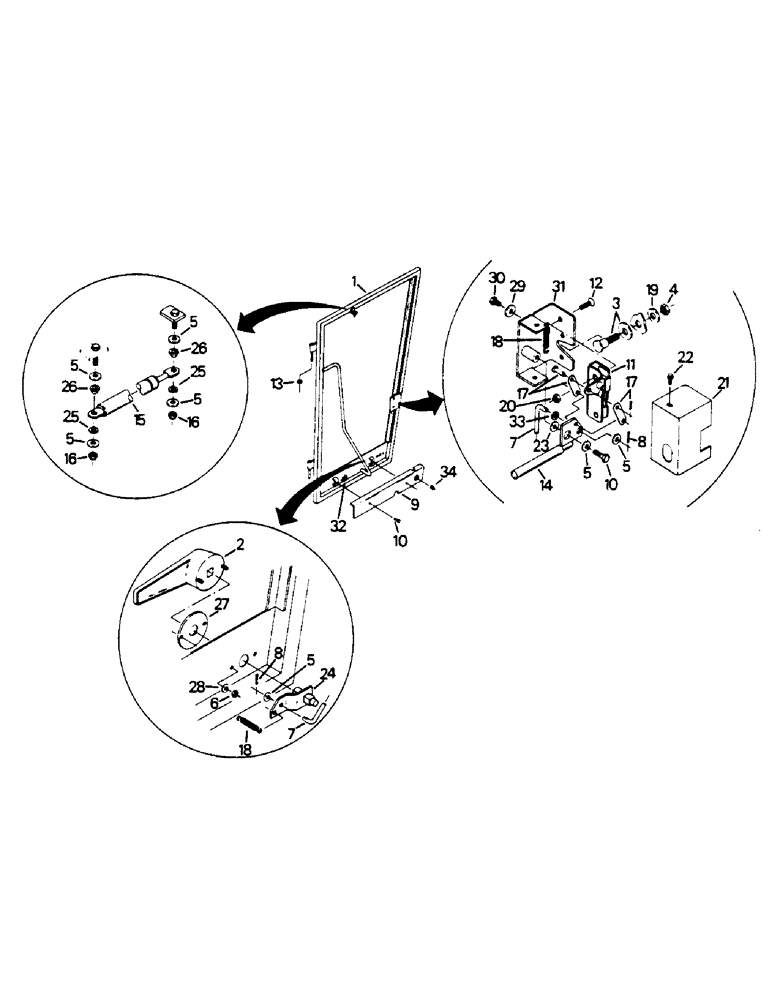 Схема запчастей Case IH 9130 - (01-07) - DELUXE DOOR ASSEMBLY (10) - CAB