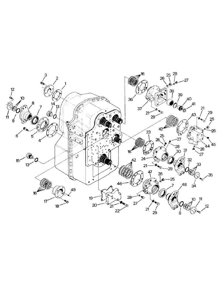 Схема запчастей Case IH STEIGER - (04-20) - TRANSMISSION ASSEMBLY (04) - Drive Train