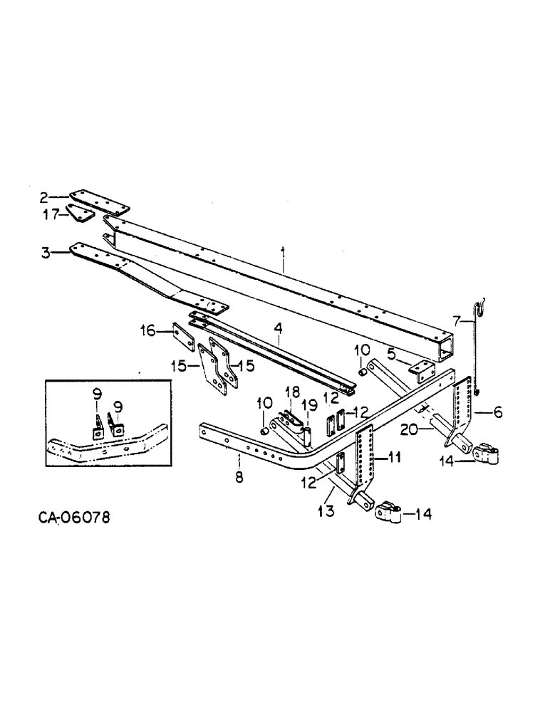 Схема запчастей Case IH 700 - (AK-31) - PULL BEAM & SPREADER, UNITS C, D, G, H, K, M, N & P, HYDRAULIC EQUIPMENT 