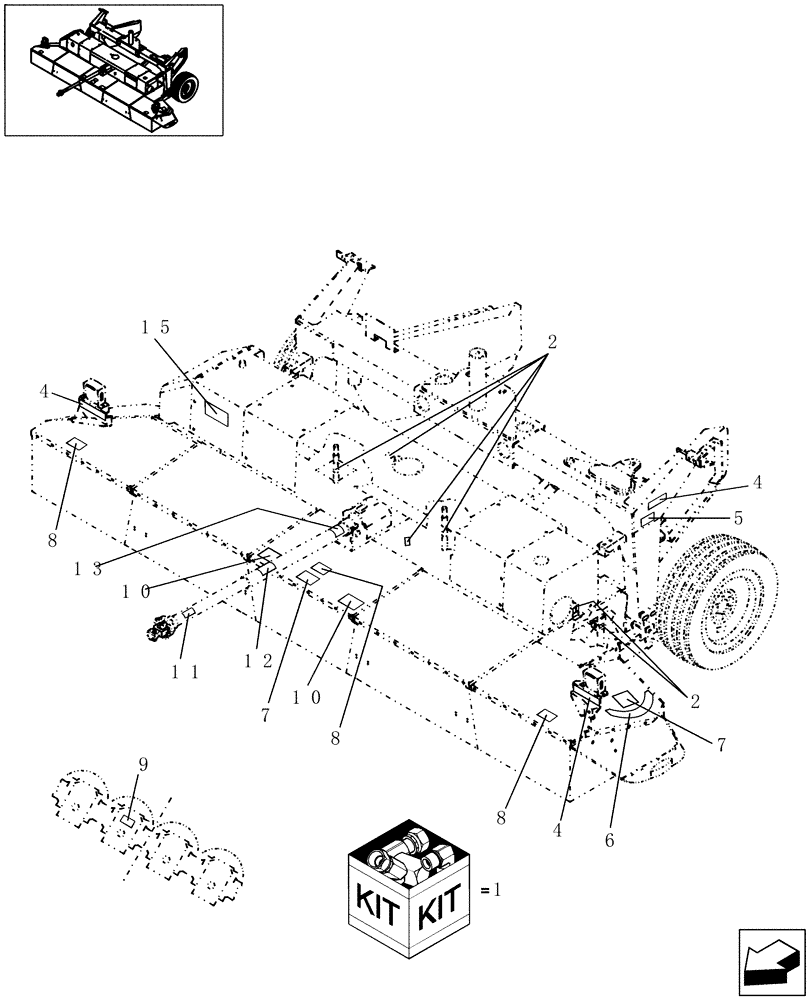 Схема запчастей Case IH DCX161 - (08.06) - DECALS, BASE FRONT (08) - SHEET METAL