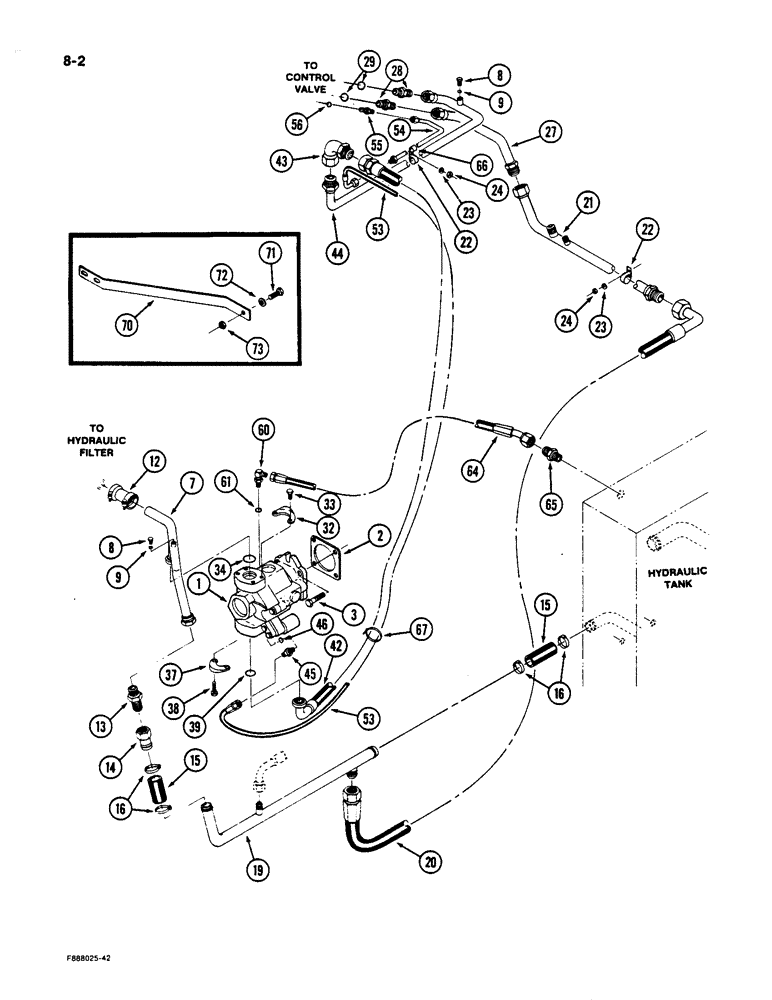 Схема запчастей Case IH 9170 - (8-02) - HYDRAULICS SYSTEM (08) - HYDRAULICS