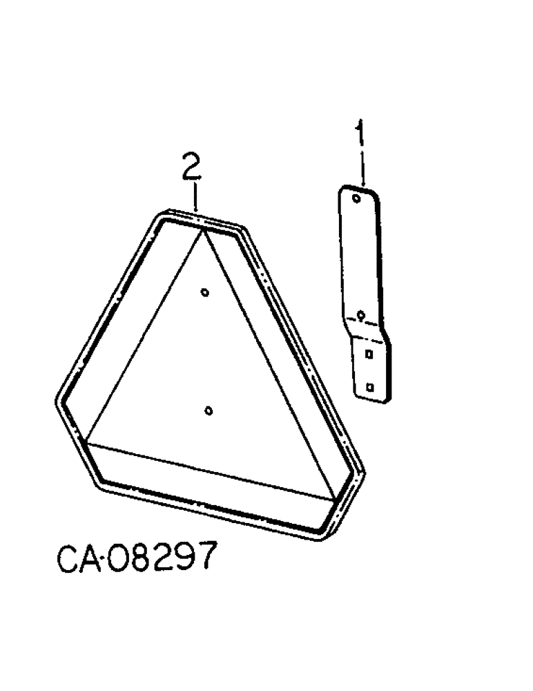 Схема запчастей Case IH 254 - (02-02) - MISCELLANEOUS, SLOW MOVING VEHICLE EMBLEM Accessories & Attachments / Miscellaneous