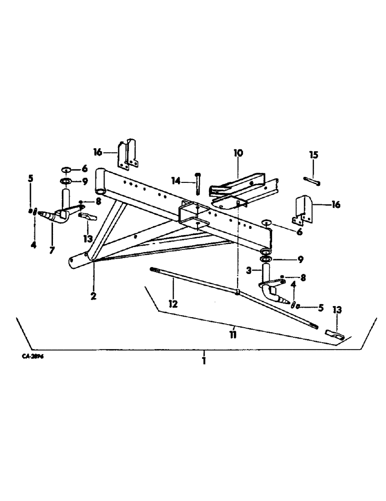 Схема запчастей Case IH VARIOUS - (D-11) - FRONT AXLE ASSY 