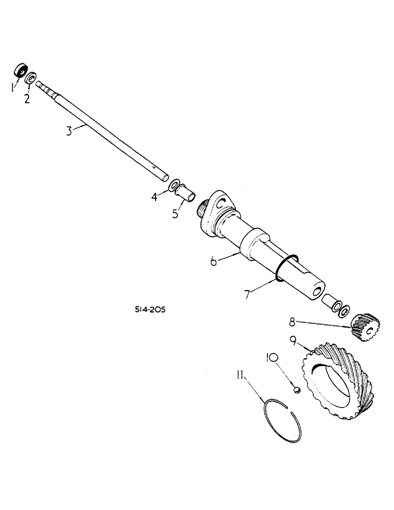 Схема запчастей Case IH 585 - (07-030) - SPEEDOMETER DRIVE (04) - Drive Train