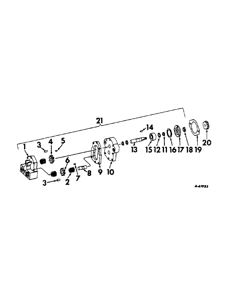 Схема запчастей Case IH 414 - (326) - HYDRAULIC PUMP (35) - HYDRAULIC SYSTEMS