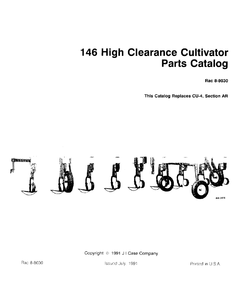 Схема запчастей Case IH 146 - (1-1) - PARTS CATALOG 