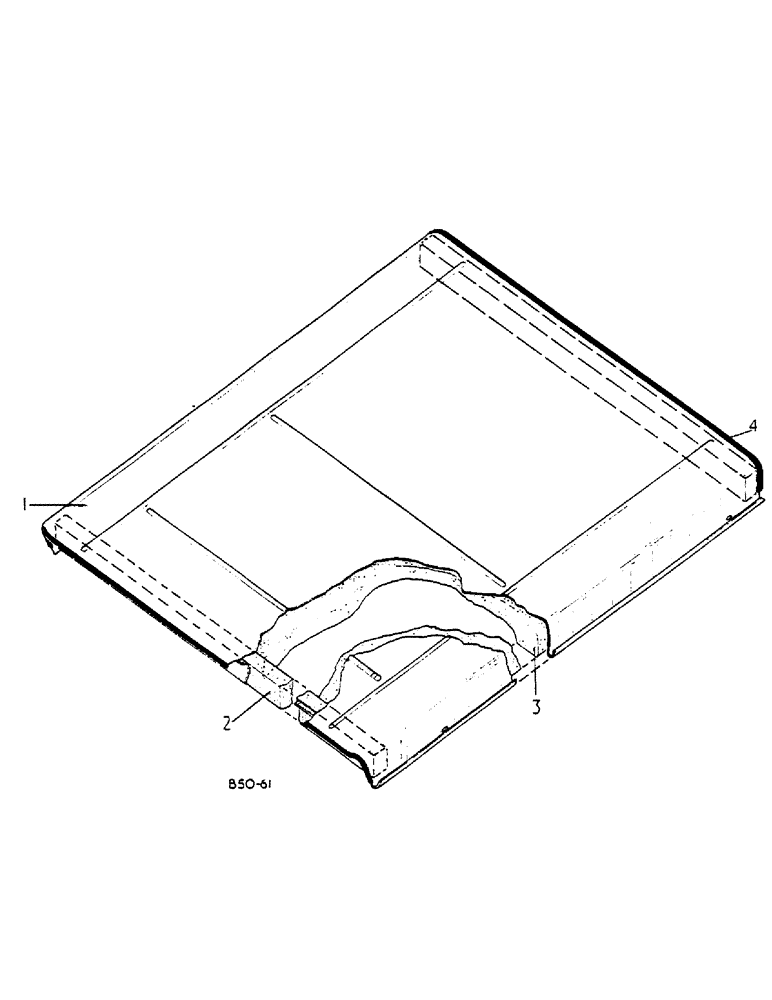 Схема запчастей Case IH 684 - (13-048) - CAB ROOF (05) - SUPERSTRUCTURE