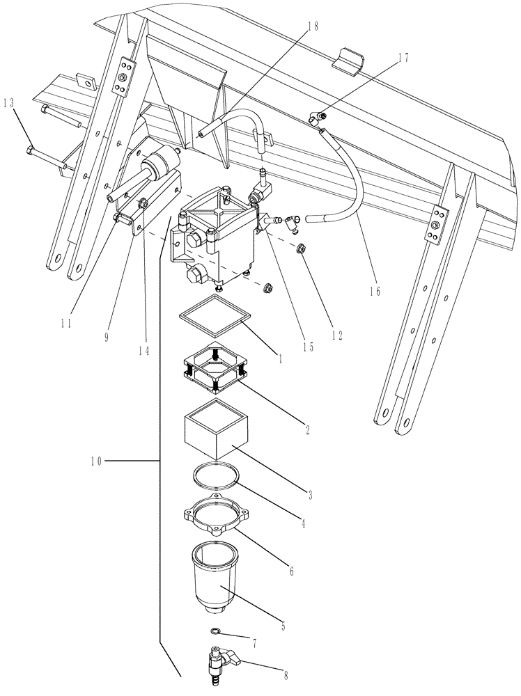 Схема запчастей Case IH 420 - (03-08) - FUEL SEPARATOR FILTER KIT (02) - FUEL SYSTEM