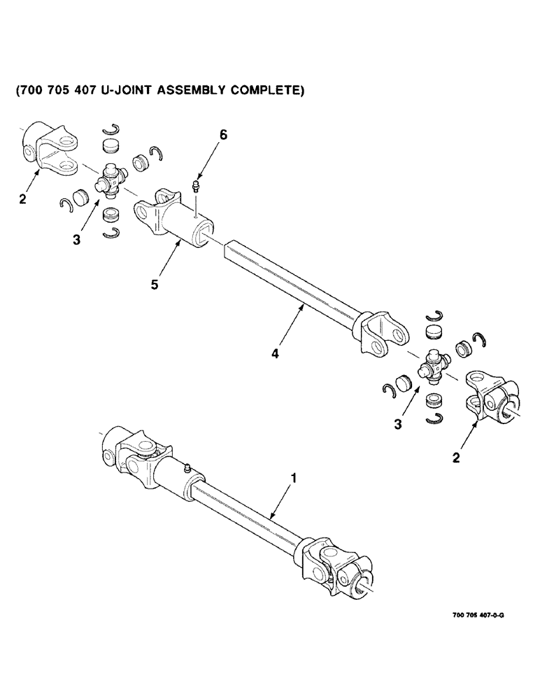 Схема запчастей Case IH 8830 - (2-24) - U-JOINT ASSEMBLY, 700705407 U-JOINT ASSEMBLY COMPLETE (09) - CHASSIS