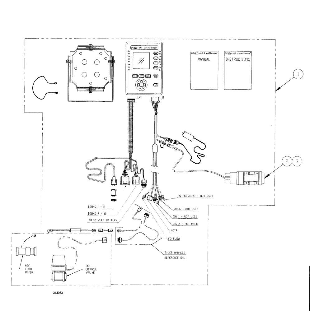 Схема запчастей Case IH SPX3200 - (12-004) - DICKEY-JOHN® CONTROLLER (78) - SPRAYING