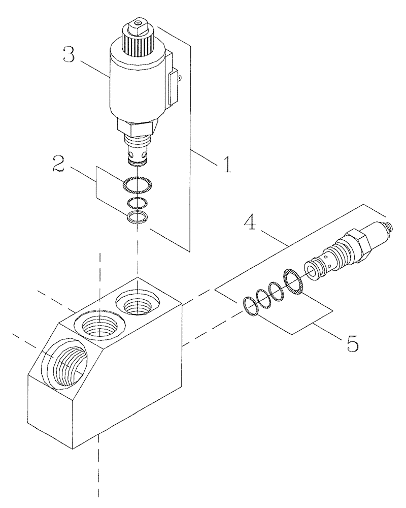 Схема запчастей Case IH 7700 - (B05[15]) - HYDRAULIC SOLENOID VALVE Hydraulic Components & Circuits