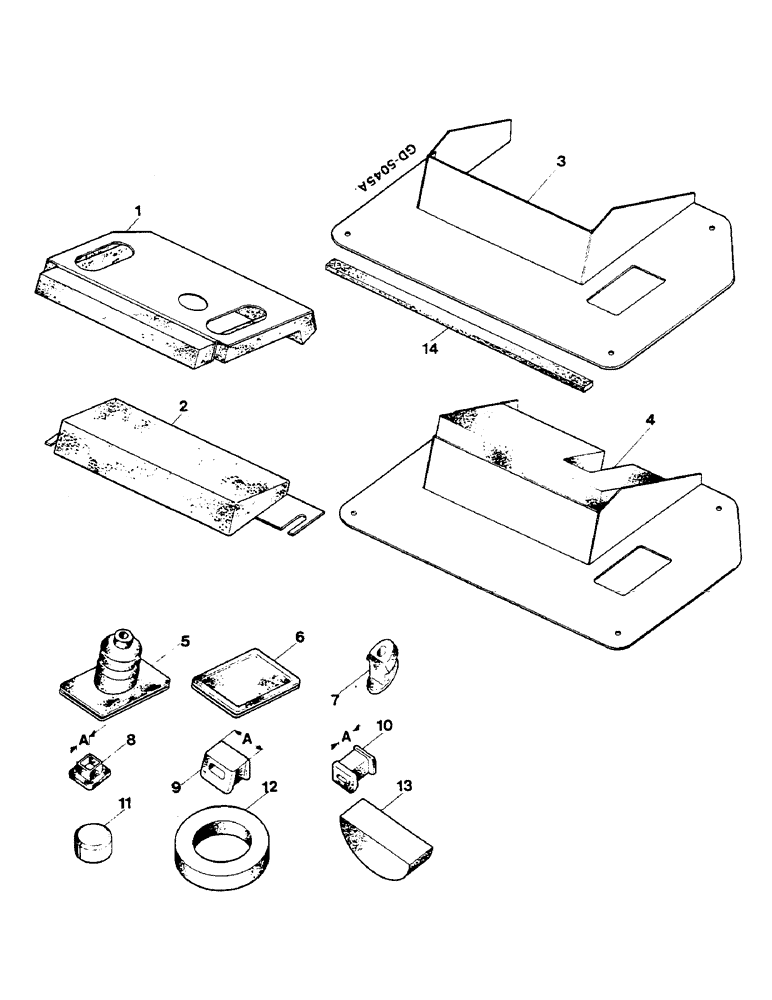 Схема запчастей Case IH 844S - (07-015) - DUST SEALING PARTS FOR CLUTCH HOUSING (04) - Drive Train