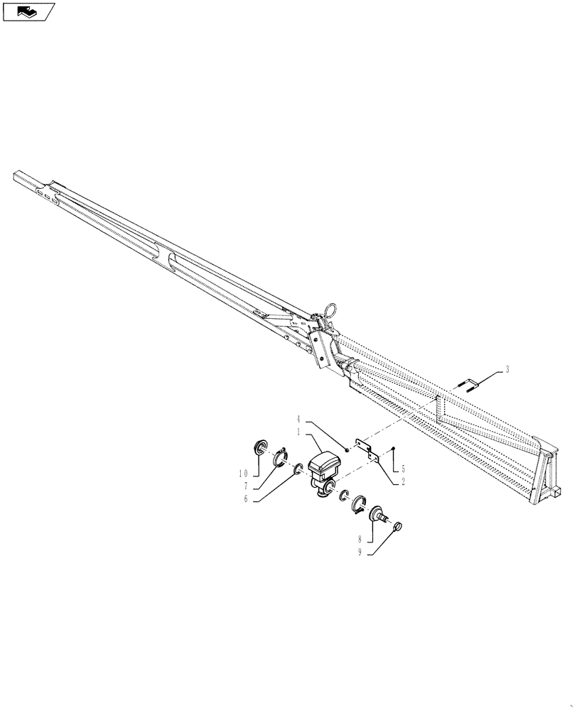 Схема запчастей Case IH 4420 - (09-091) - BOOM VALVE GROUP, OUTER, LO-FLOW Liquid Plumbing