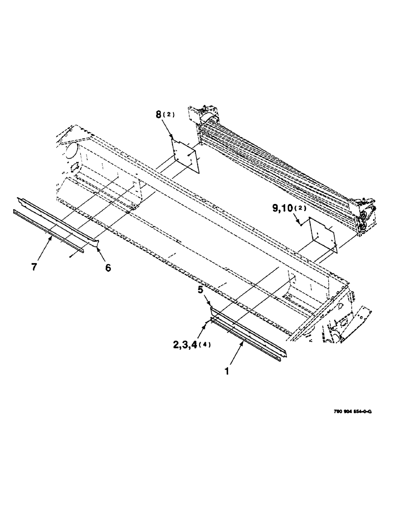 Схема запчастей Case IH 625 - (9-20) - CLOSE UP KIT, 16 FOOT, HK60929 CLOSE UP KIT COMPLETE, TO BE ORDERED THRU WHOLEGOODS ONLY (88) - ACCESSORIES