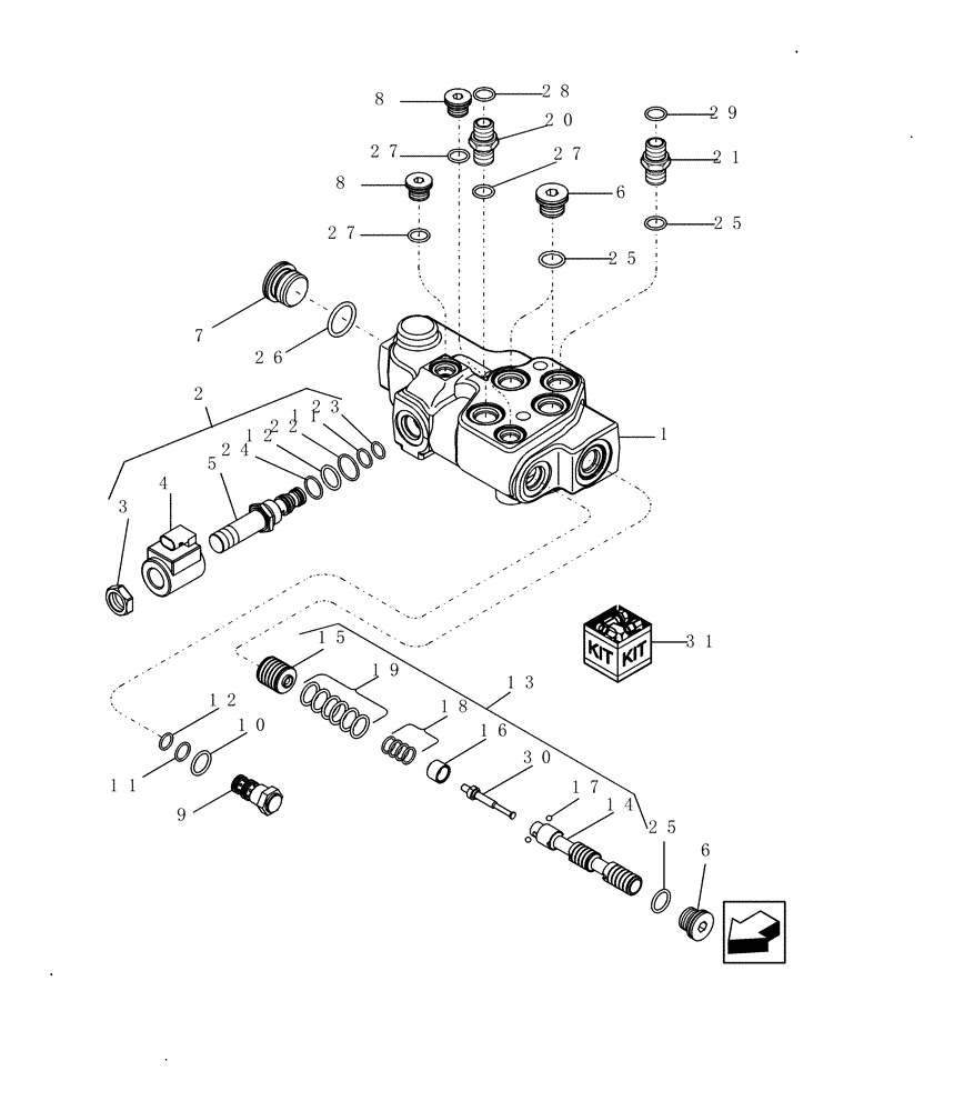 Схема запчастей Case IH 7010 - (35.910.09) - VALVE, UNLOADING & FLOW, DRIVE, ROTOR (35) - HYDRAULIC SYSTEMS