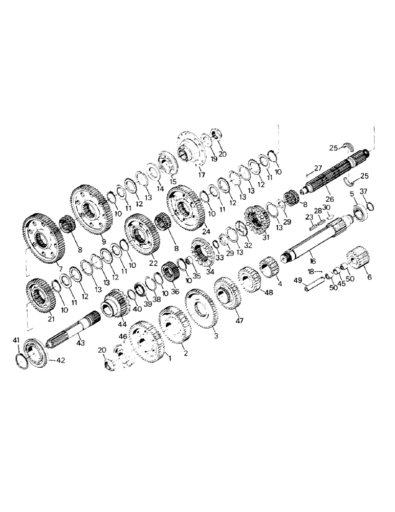 Схема запчастей Case IH STEIGER - (04-24) - GEARS AND RELATED PARTS, EARLY VERSION (04) - Drive Train