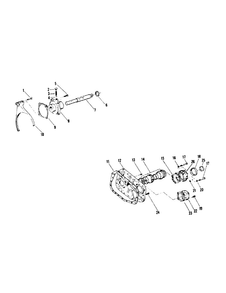 Схема запчастей Case IH STEIGER - (04-16) - RANGE SHIFT & REAR COVER ASSEMBLIES - FULLER (04) - Drive Train