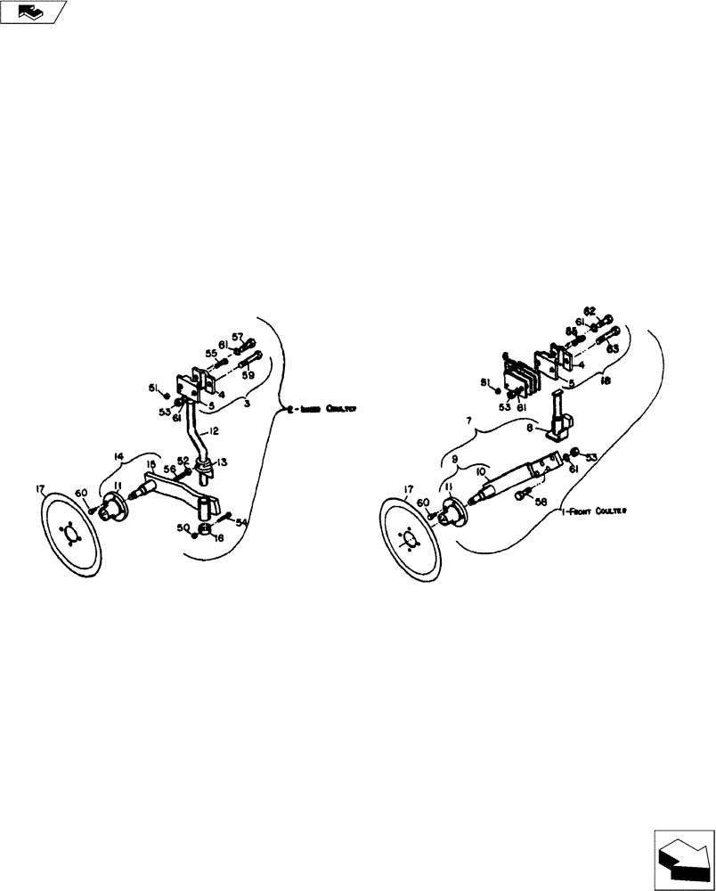 Схема запчастей Case IH 58C SERIES - (75.200.03) - STANDARD COULTER ASSEMBLY (FRONT) (75) - SOIL PREPARATION