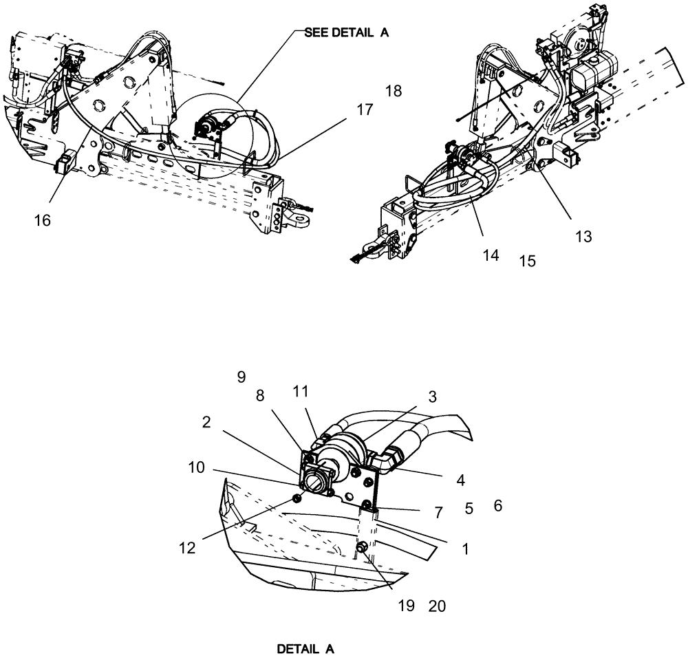 Схема запчастей Case IH 1250 - (35.220.01) - HYDRAULICS - DRAWBAR HITCH WITH 14 GPM PUMP (35) - HYDRAULIC SYSTEMS